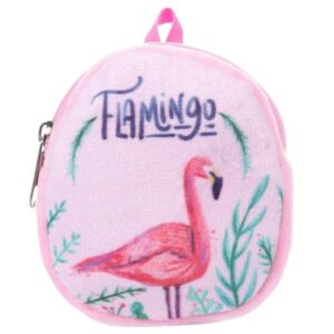 Batoh plameňák pro panenku Baby Born 43 cm