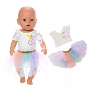 Šaty pro Baby Born 43 – 45 cm (unicorn)