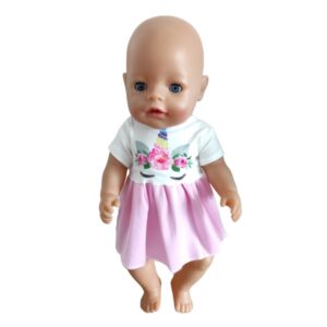 Šaty pro Baby Born 43 – 45 cm (unicorn)