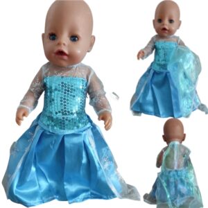 Šaty Elsa pro Baby Born 43 – 45 cm (set)