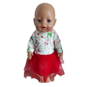 Šaty pro Baby Born 43 – 45 cm (Vánoce)