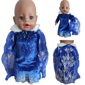 Šaty Elsa pro Baby Born 43 – 45 cm