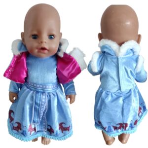 Šaty Elsa pro Baby Born 43 – 45 cm