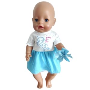 Šaty pro Baby Born 43 – 45 cm (unicorn)