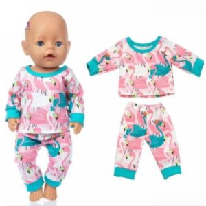 Pyžamo pro Baby Born 43- 45 cm (plameňák)